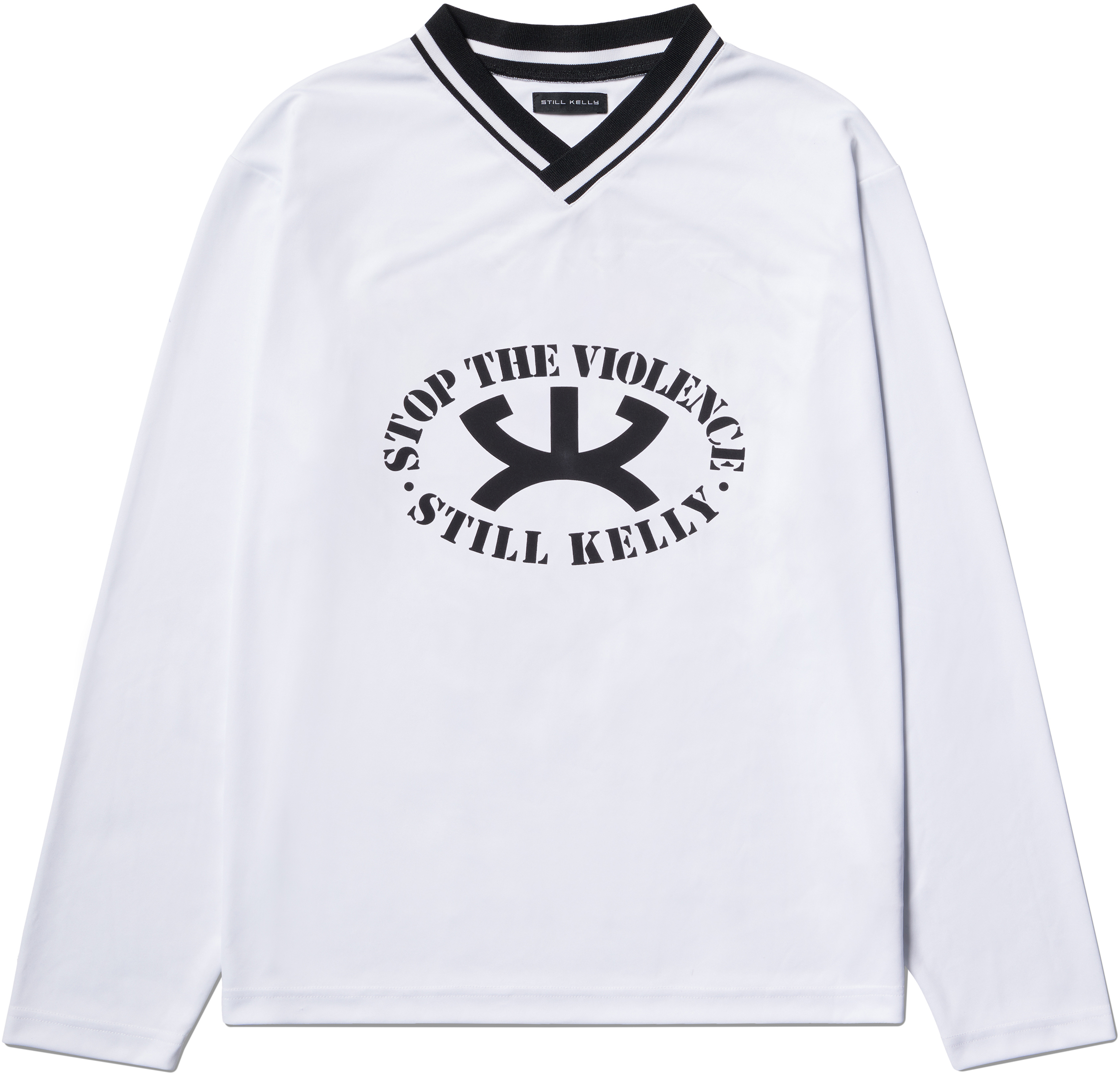 Still Kelly White 'Stop the Violence' Sport Sweatshirt