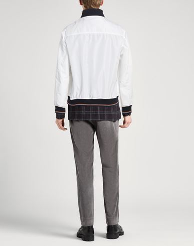 Man Jacket White Size L Polyester, Polyurethane