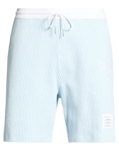 Man Shorts & Bermuda Shorts Sky blue Size 1 Cotton, Elastane