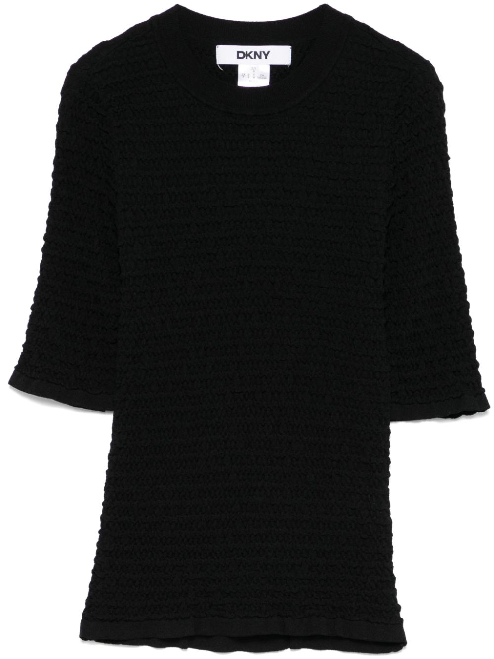 Ruched T-shirt - Black