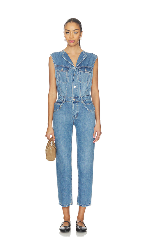Free People x We The Free All You Need Denim Coverall In Bea Blue in Blue. 24. Also , 26, 27, 28, 29