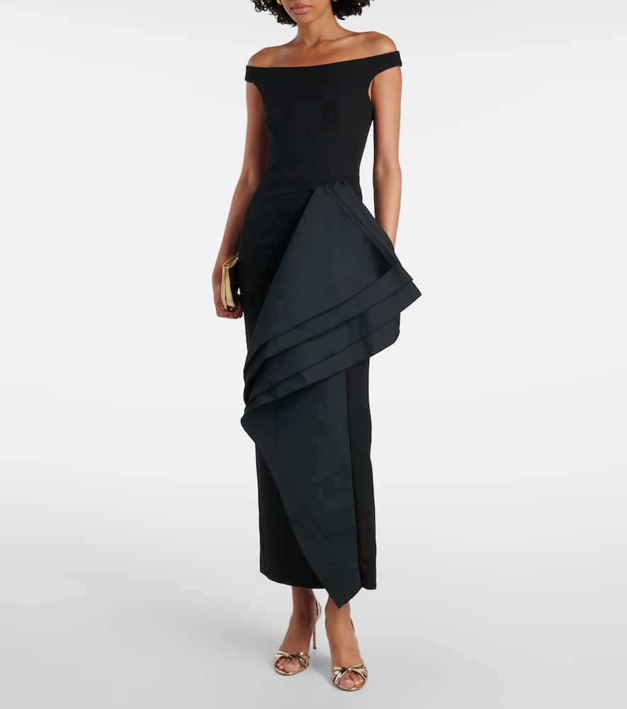 Bree draped midi dress