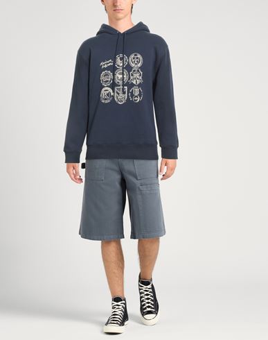 Maison Kitsuné Man Sweatshirt Navy Size L Cotton