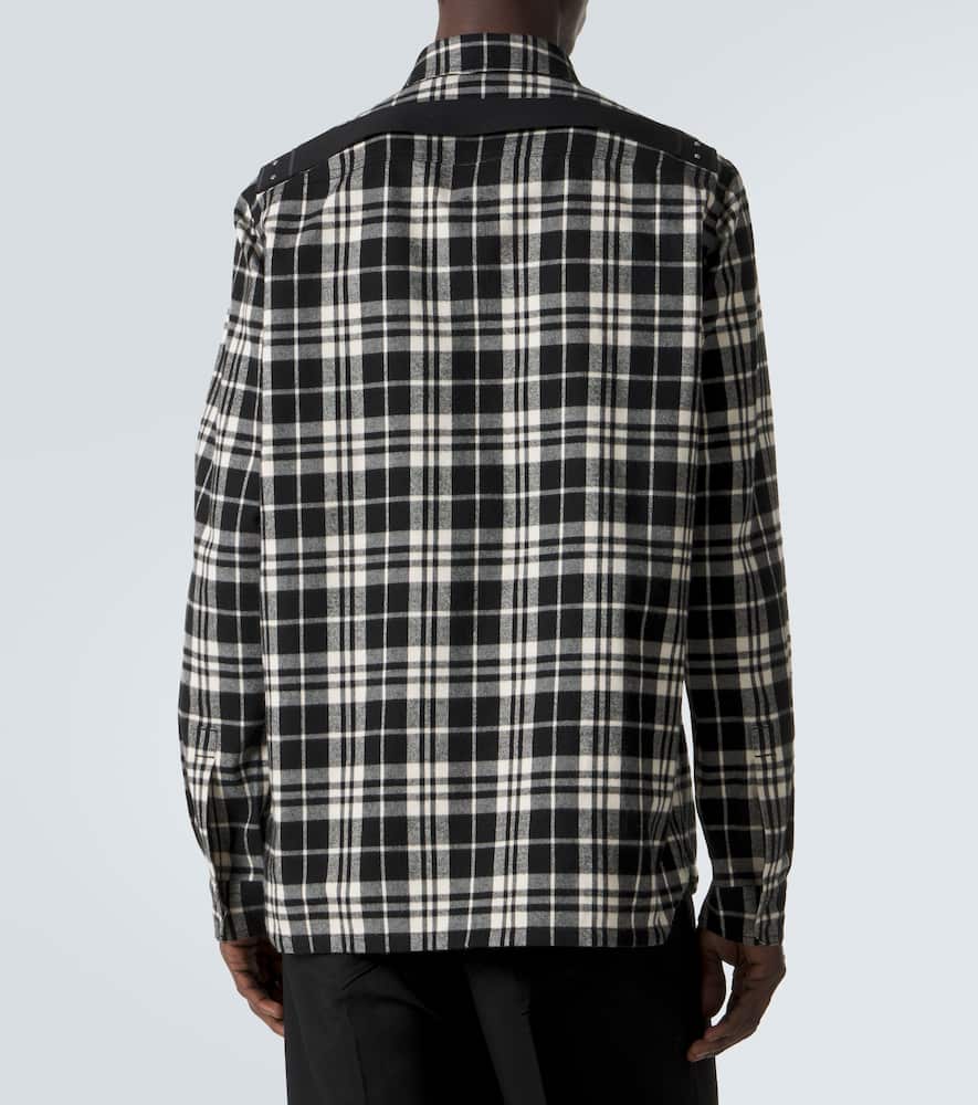 Temple plaid cotton overshirt