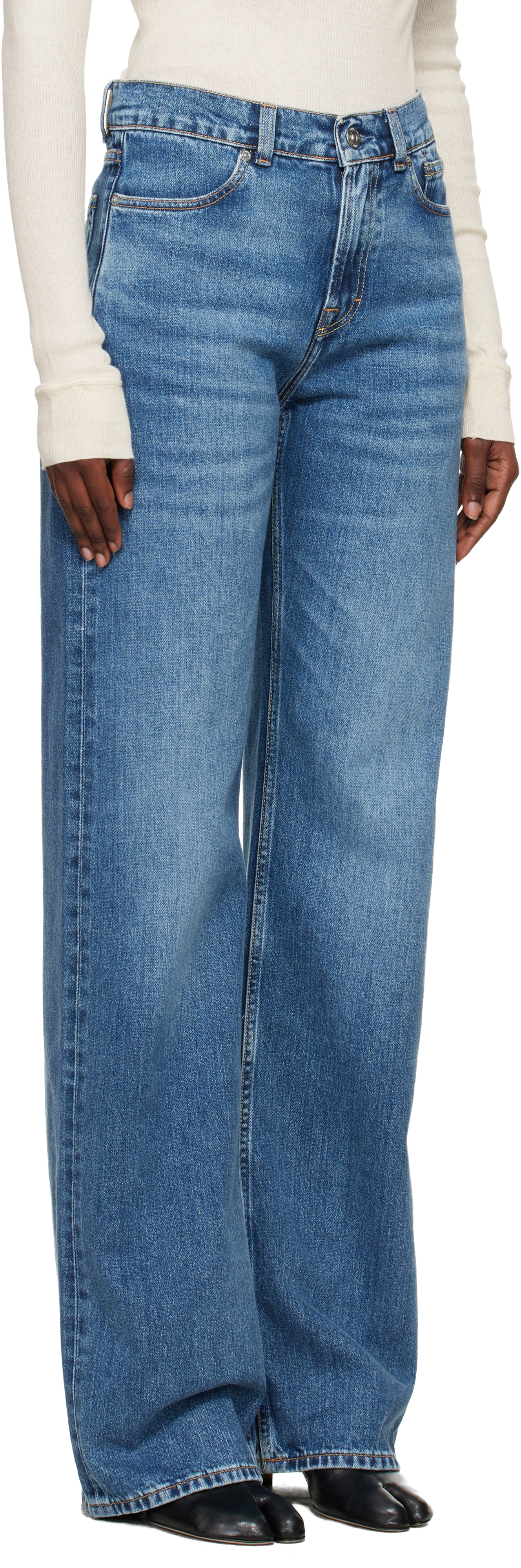 Blue Wata Cut Jeans
