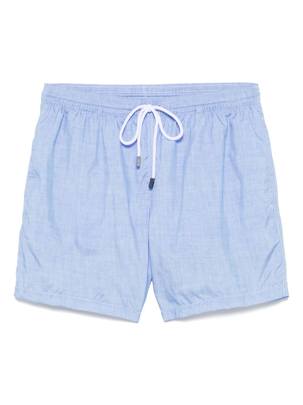 Barba logo-patch swim shorts - Blue