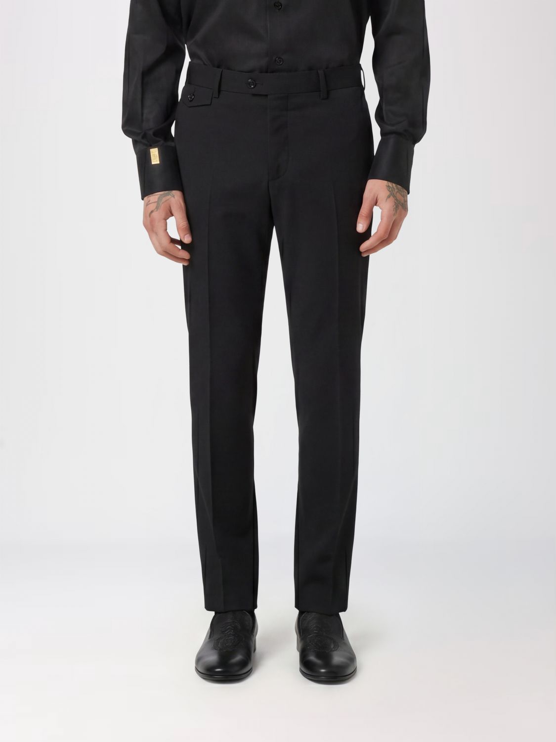 Wool trousers - Black