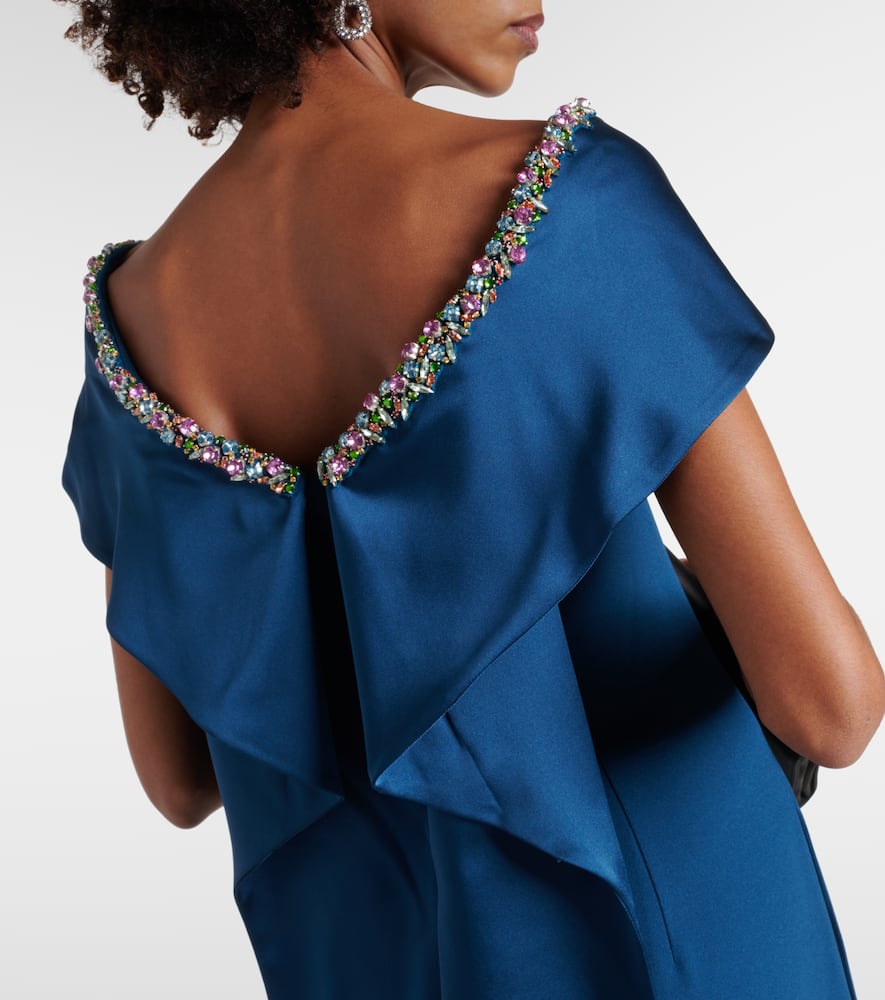 Sallie embellished crêpe gown