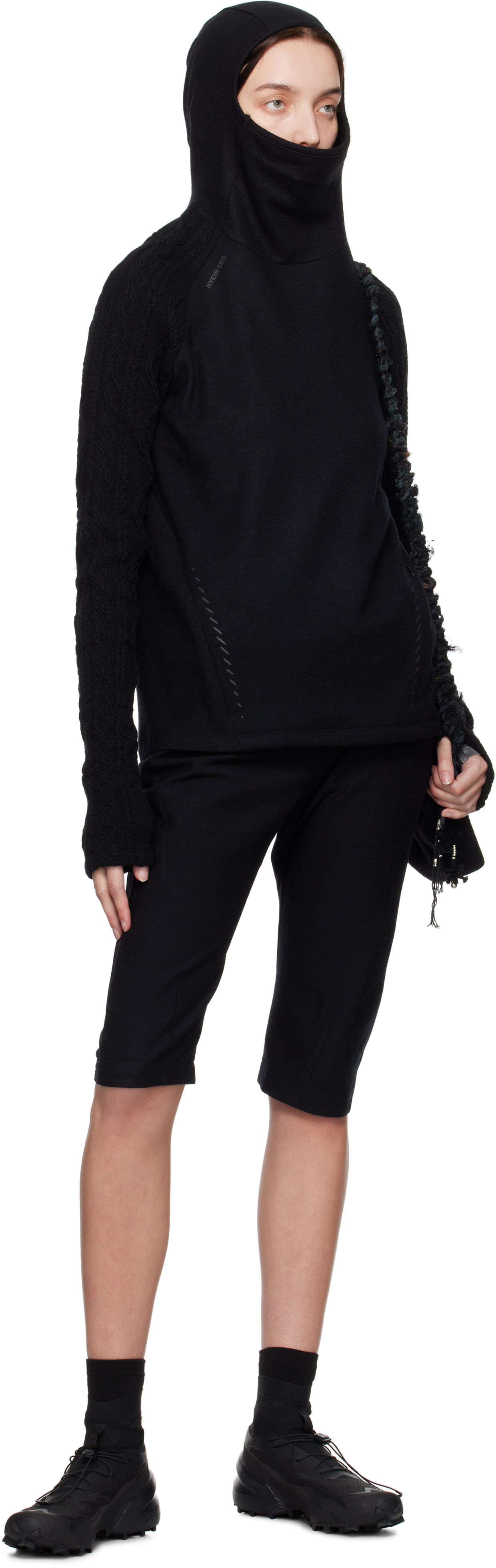 HYEIN SEO Black Charm Bag Capri Trousers