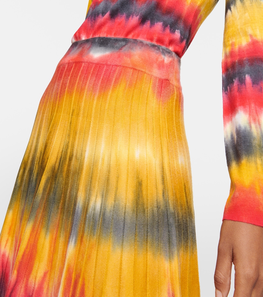 Gabriela Hearst Ella tie-dye cashmere and silk maxi skirt