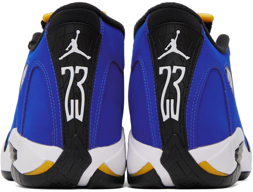 Blue & Black Air Jordan 14 Retro Sneakers