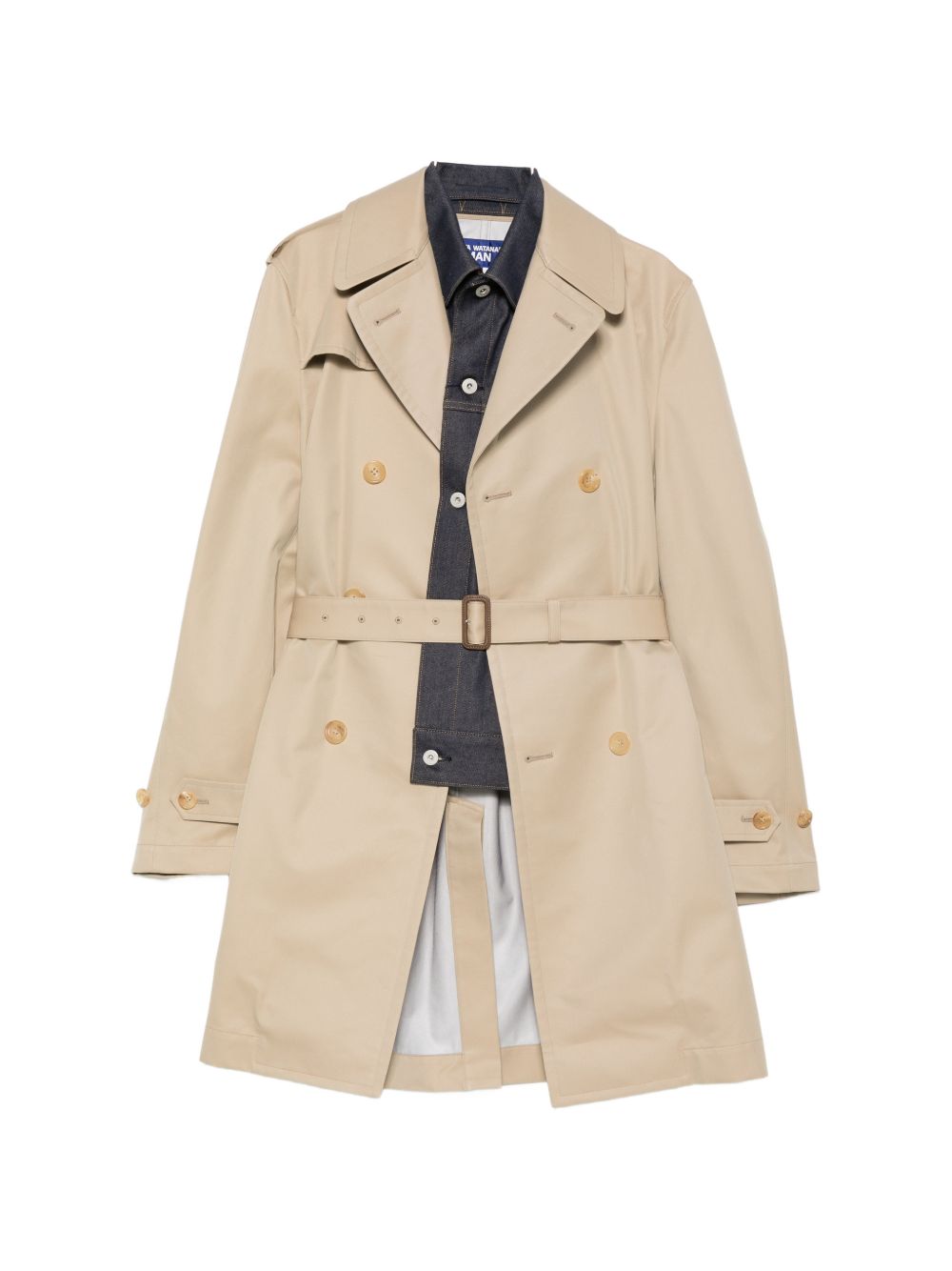 Cotton double-breasted coat