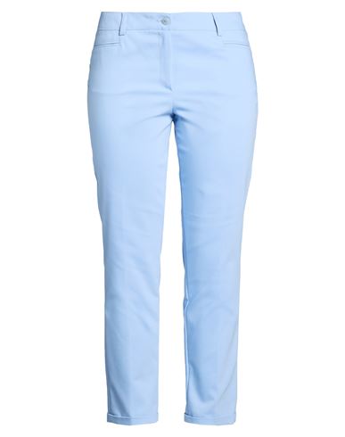 Woman Pants Sky blue Size 12 Cotton, Polyamide, Elastane