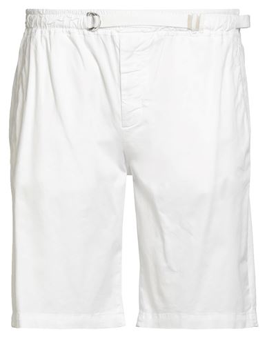 Man Shorts & Bermuda Shorts White Size 32 Cotton, Elastane