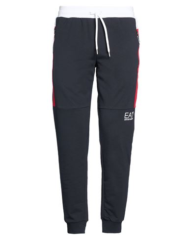 Man Pants Midnight blue Size S Cotton, Polyester, Elastane
