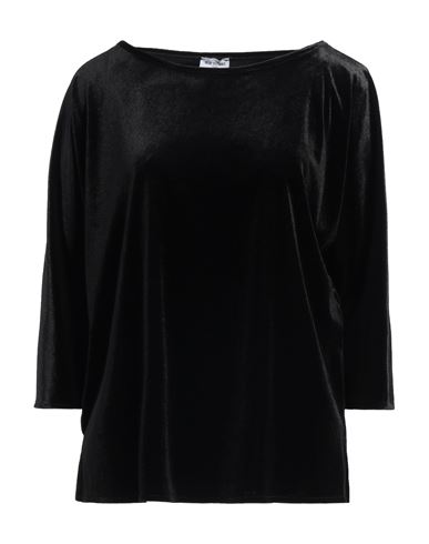 Woman Top Black Size 4 Polyester, Elastane