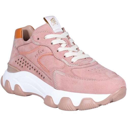 Hyperactive lace-up chunky-sole sneakers - Pink