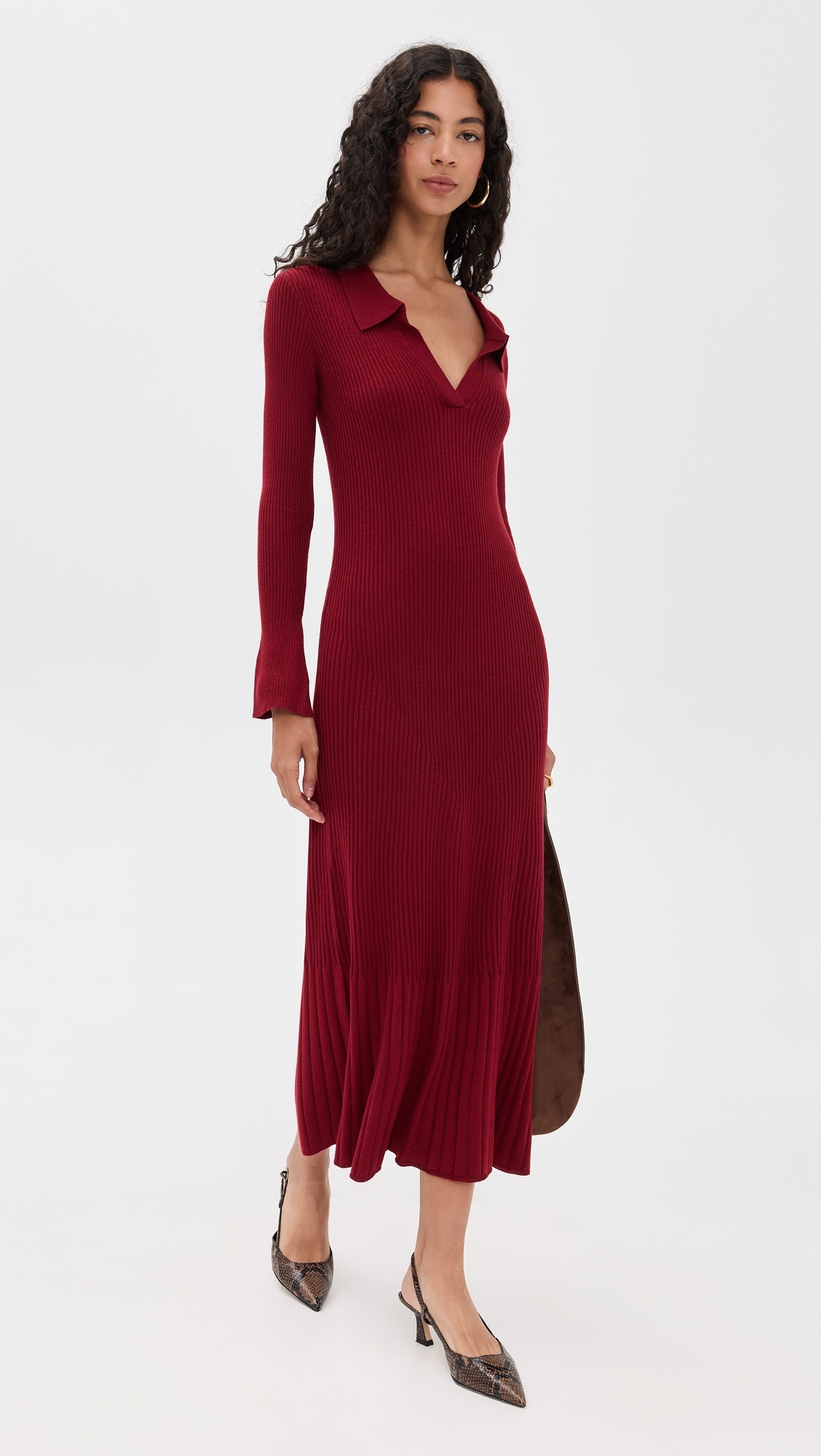 O. p.t Nicole Dress Burgundy
