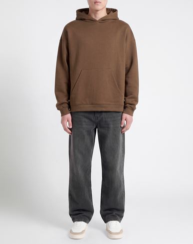 Man Sweatshirt Brown Size XL Cotton