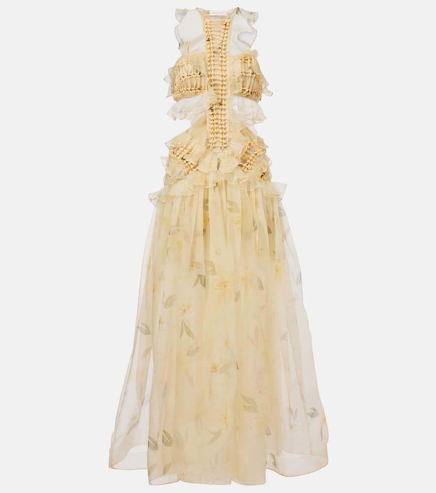 Balance ruffled silk organza maxi dress