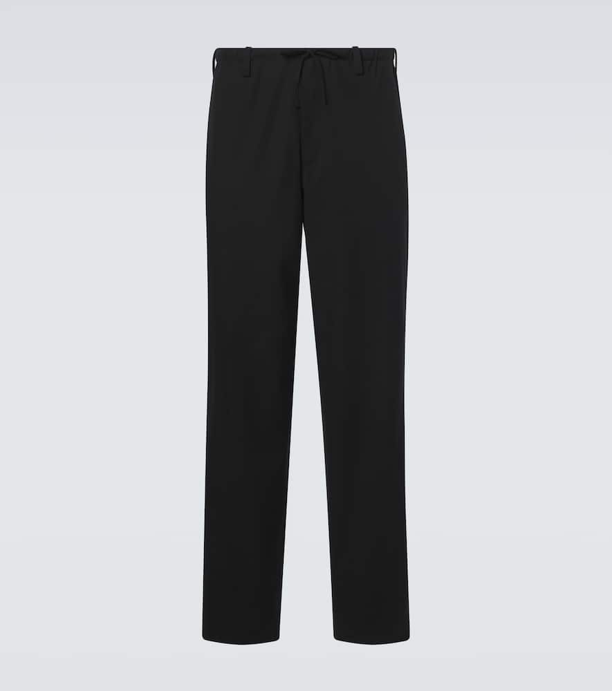 Cotton straight pants