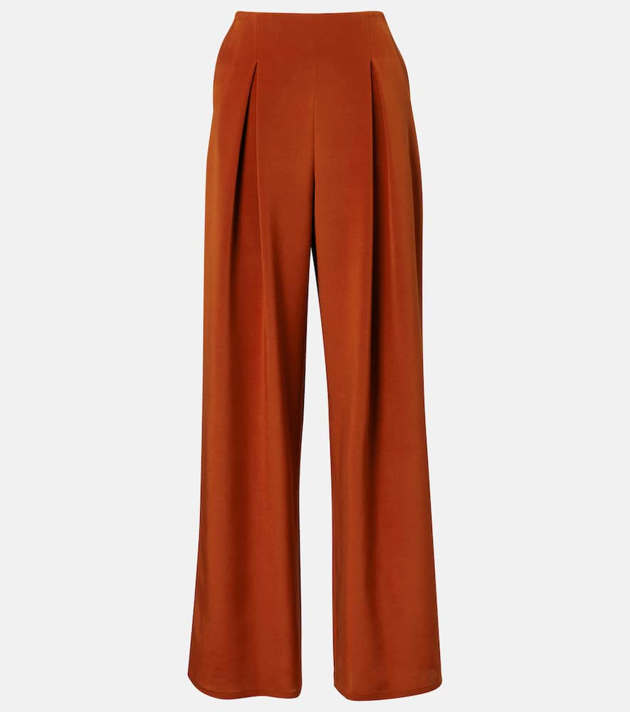 Palude silk-blend crêpe wide-leg pants