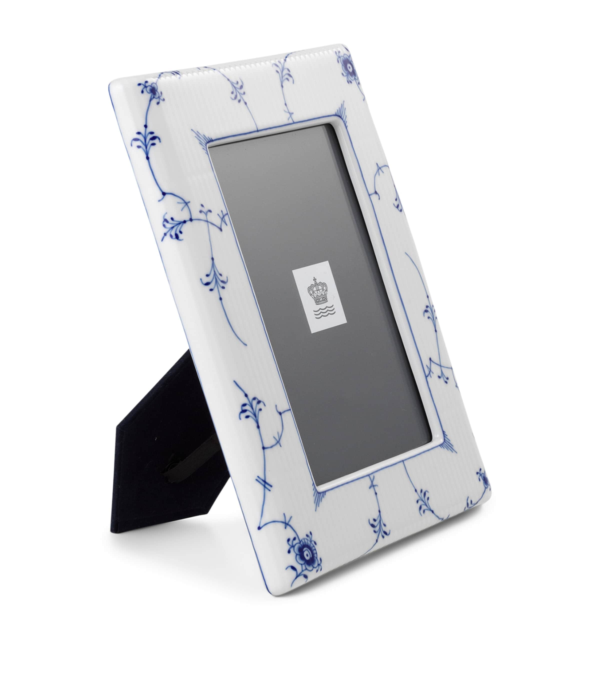 Blue Fluted Plain Photo Frame