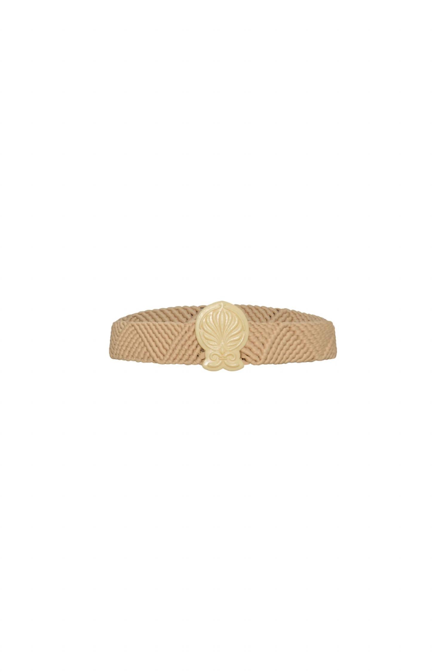 Women's Costa Dorada Braided Belt In Nude