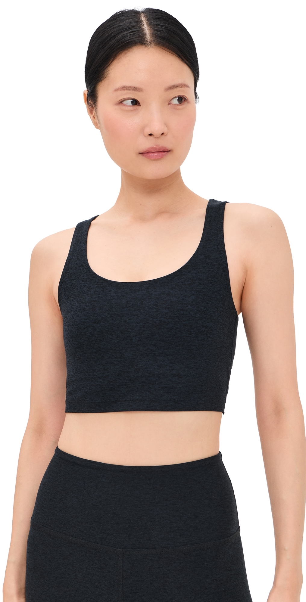 Spacedye Twister Cropped Tank Darkest Night