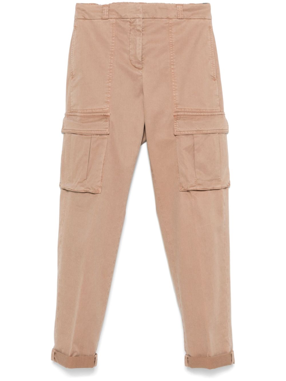 Gabardine cargo pants - Neutrals
