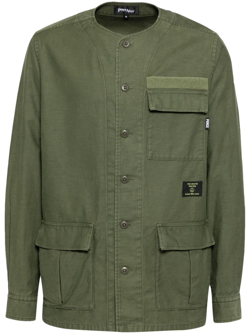 Multi-pockets shirt - Green