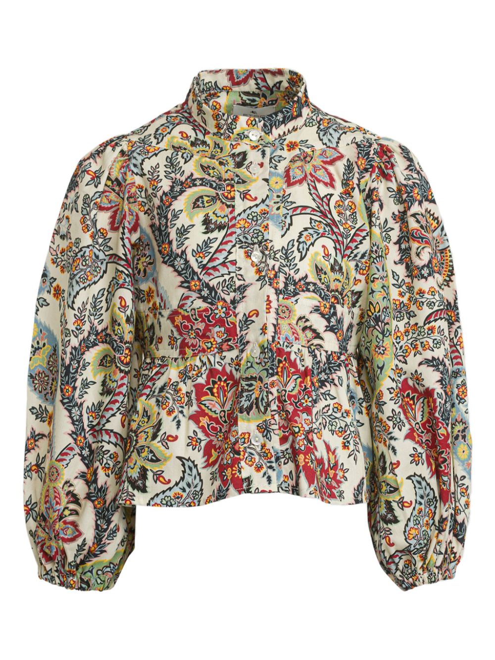 Paisley-print blouse - White