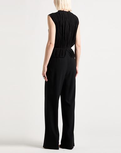Woman Jumpsuit Black Size 6 Viscose, Acetate, Silk