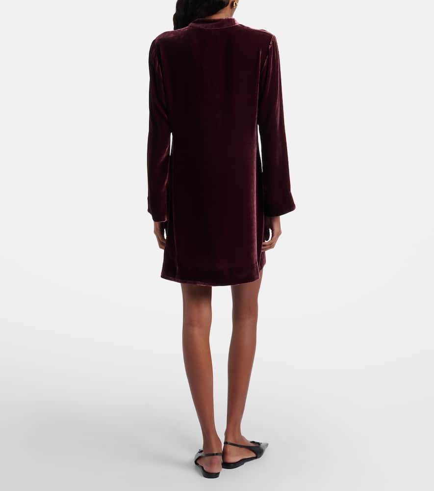 Delphina velvet minidress