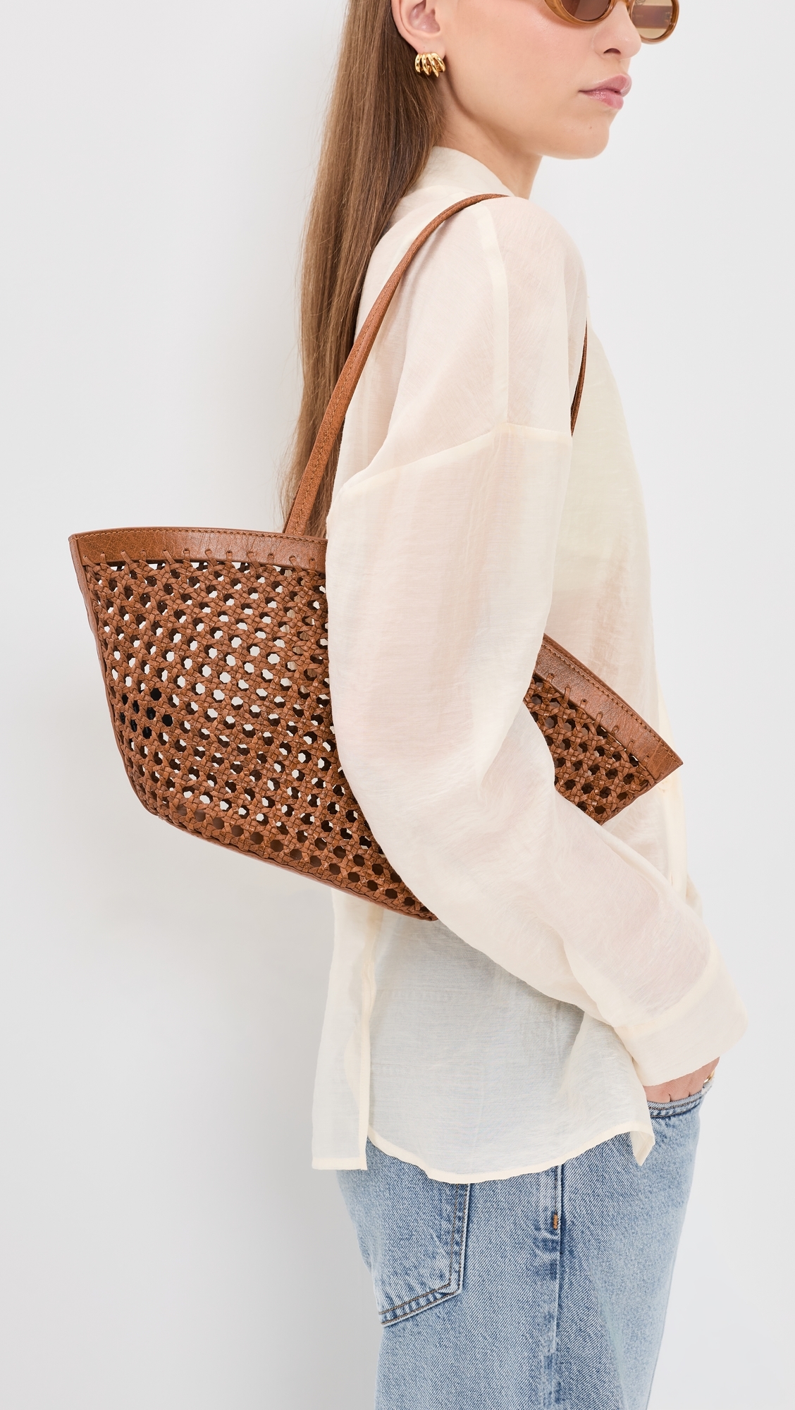 Caning Market Tote Toasted Coconut One Size