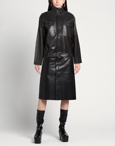Mila Woman Jacket Black Size XL Sheepskin