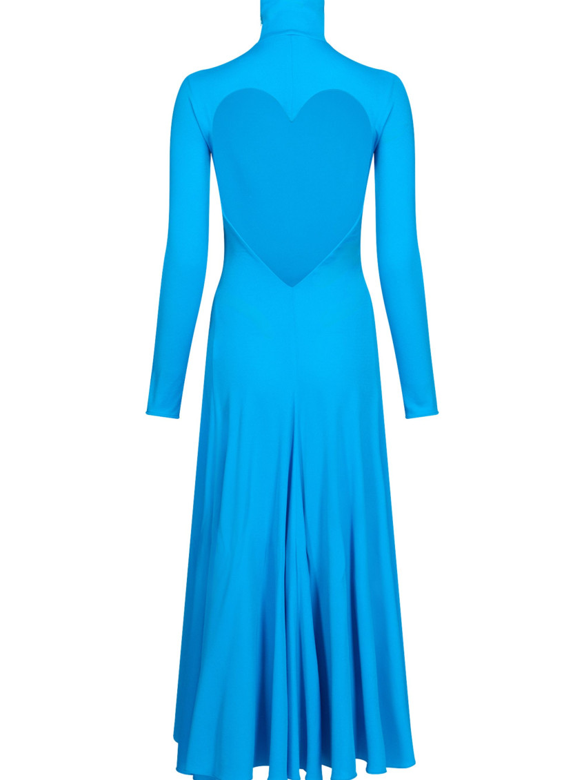 Alaïa - maxi dress with heart back detai