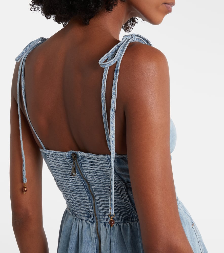 Wanderlust denim midi dress