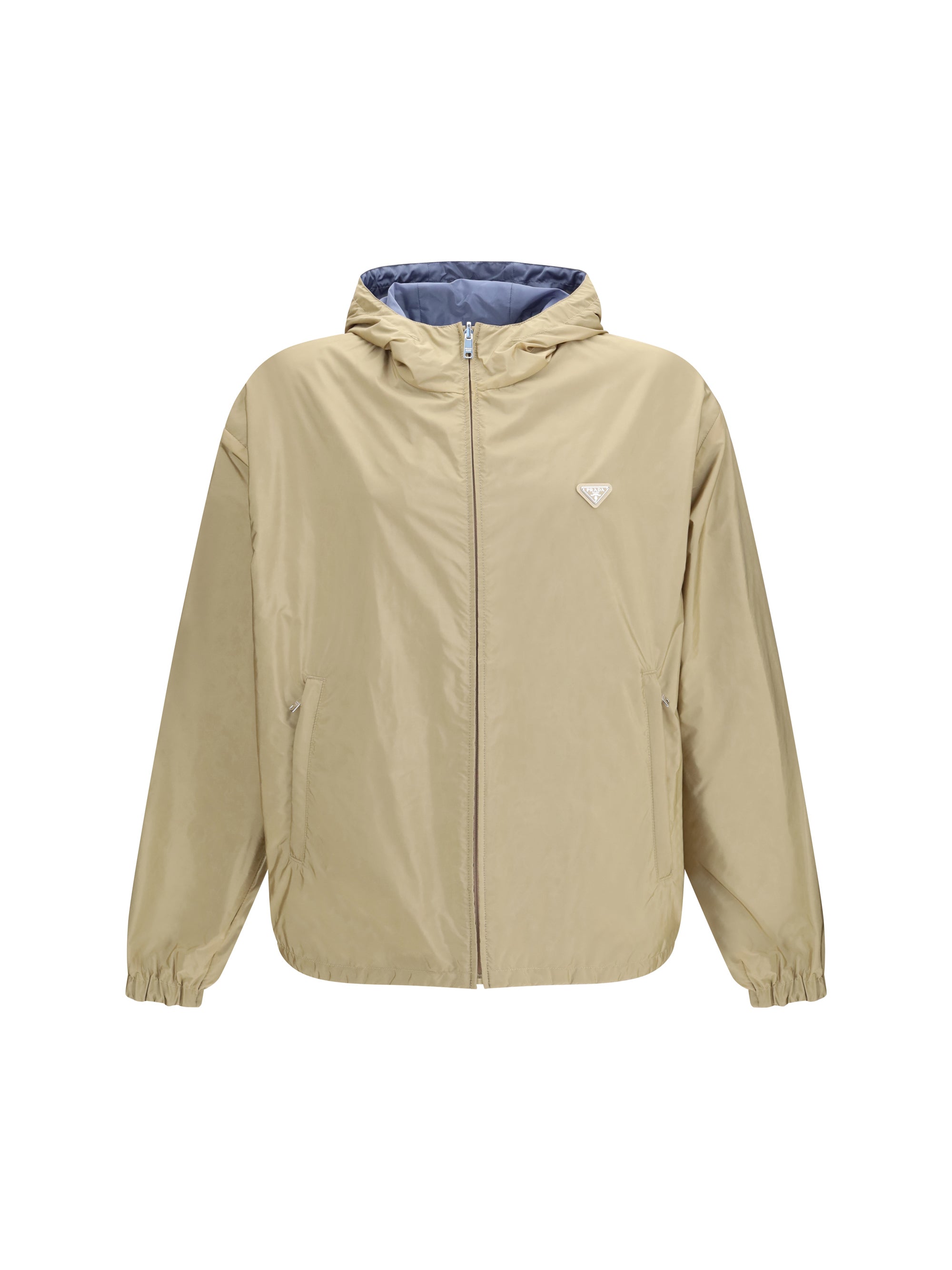Reversible Re-Nylon Down Jacket — Beige