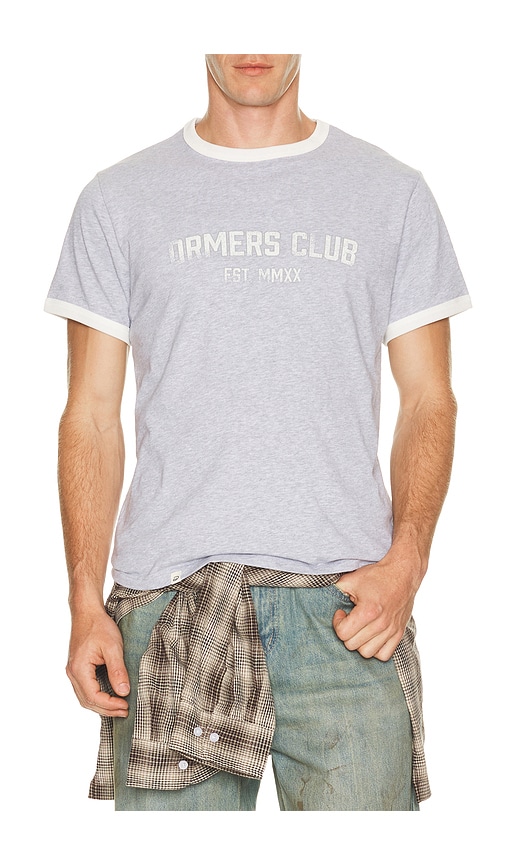 DRMERS CLUB Practice Ringer Tee in Grey. S. Also in M, L, XL/1X