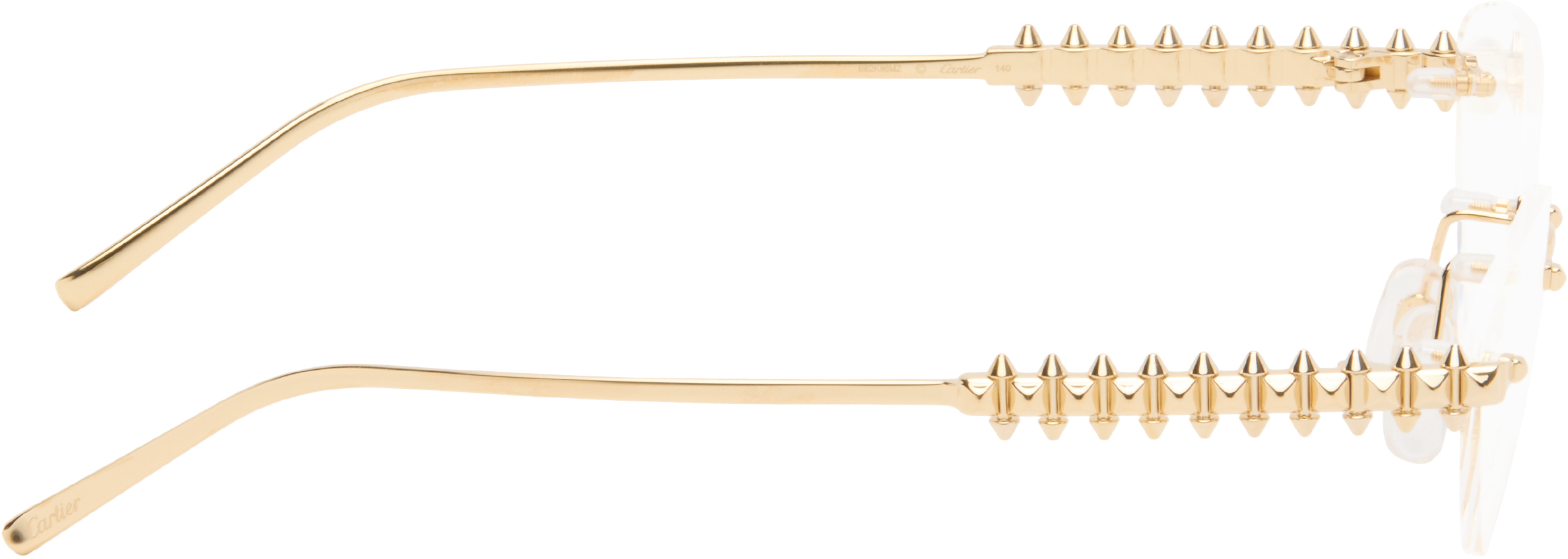 Gold 'Clash de ' Cat Eye Glasses