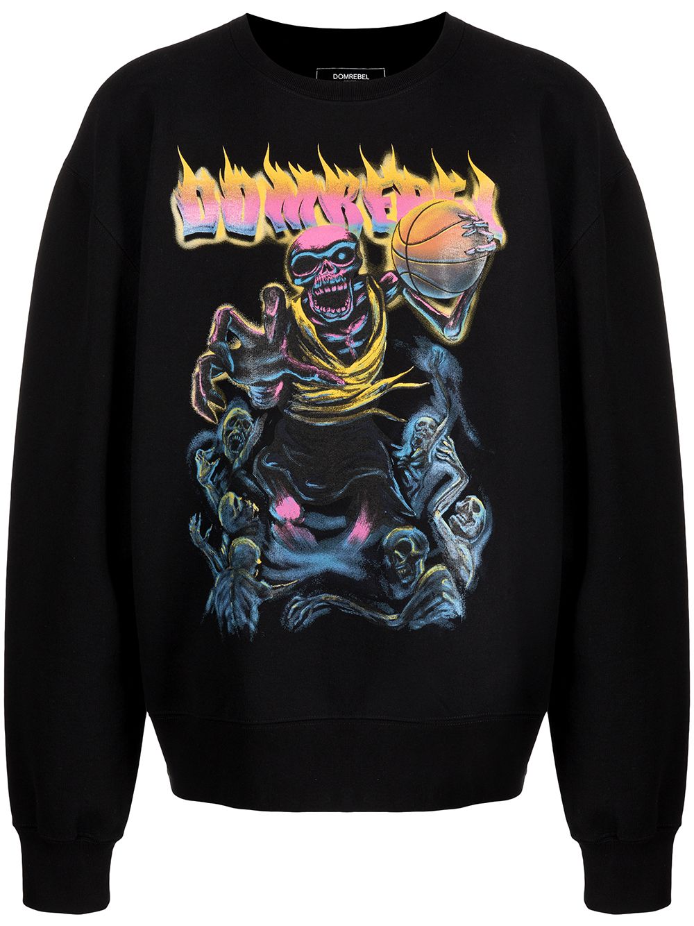 Basketbones print sweatshirt - Black
