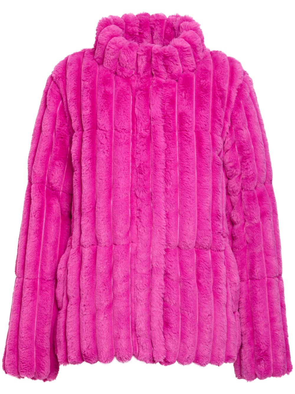 Recurrence faux-fur puffer packet - Pink