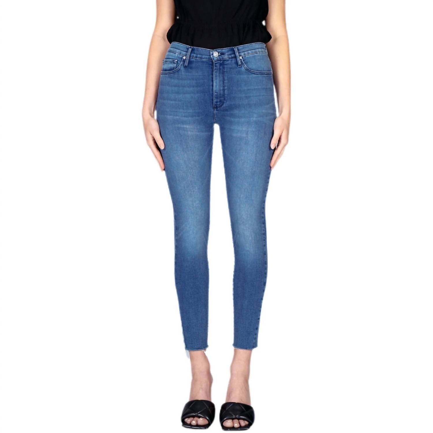 Carmen High Rise Ankle Fray Jeans In We Got That Cool