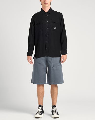 C. p. Company Man Shirt Black Size XXL Linen