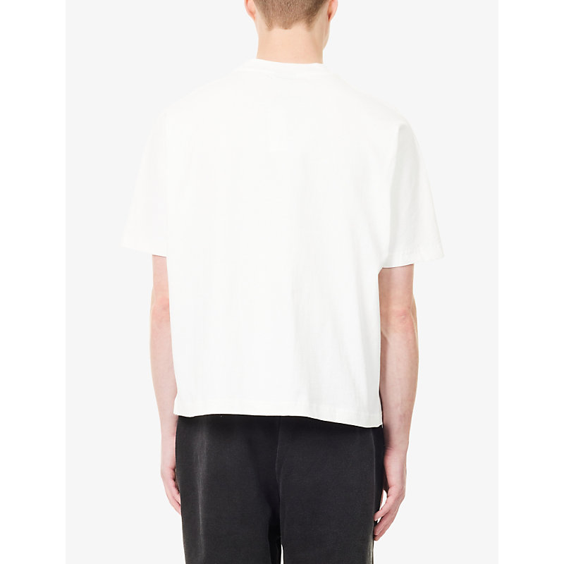 Mens Graphic-Print Cotton T-Shirt