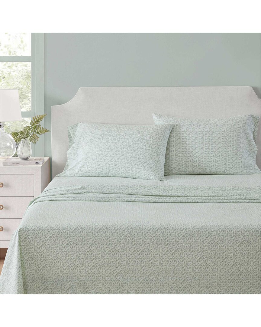 MS Core Leaves Cotton Percale Sheet Set