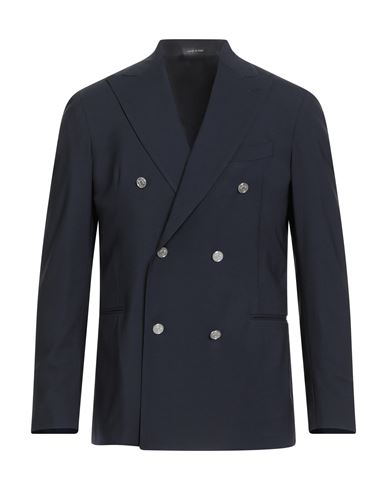 Man Blazer Midnight blue Size 44 Wool, Elastane