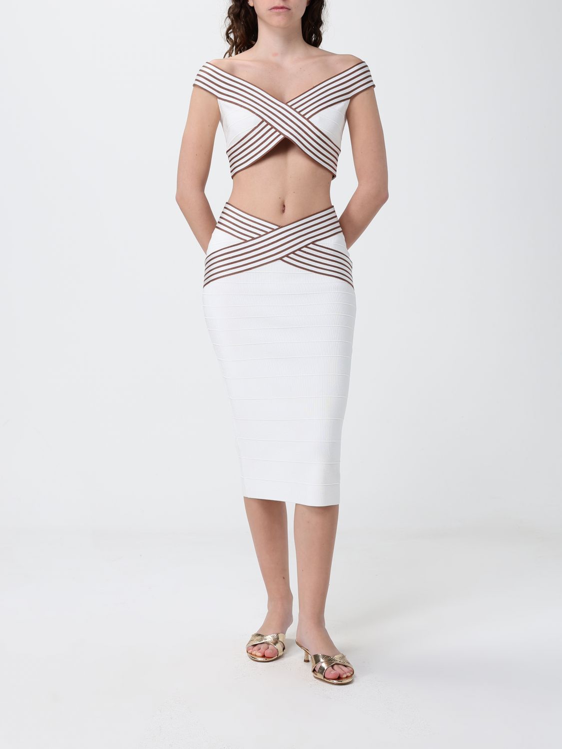 Skirt Woman color Ivory