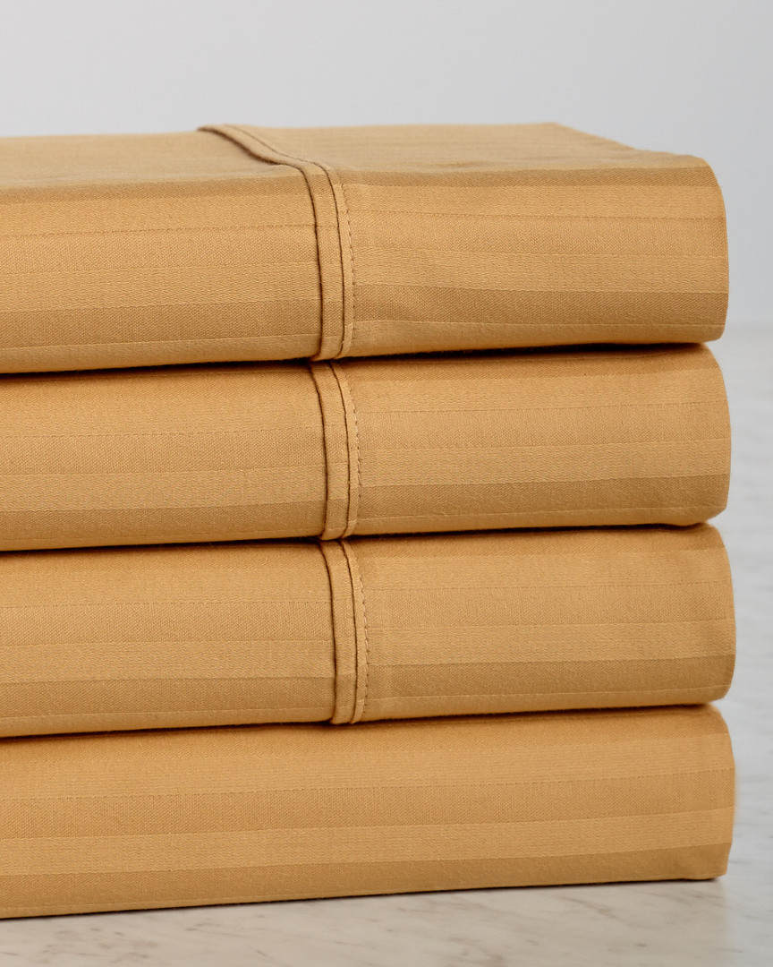 Dnu 400 Thread Count Stripe Combed Cotton Sheet Set